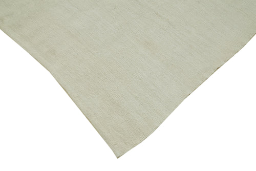 Kendir Beyaz Geometrik Hemp El Dokuma Halısı 192x315 Agacan