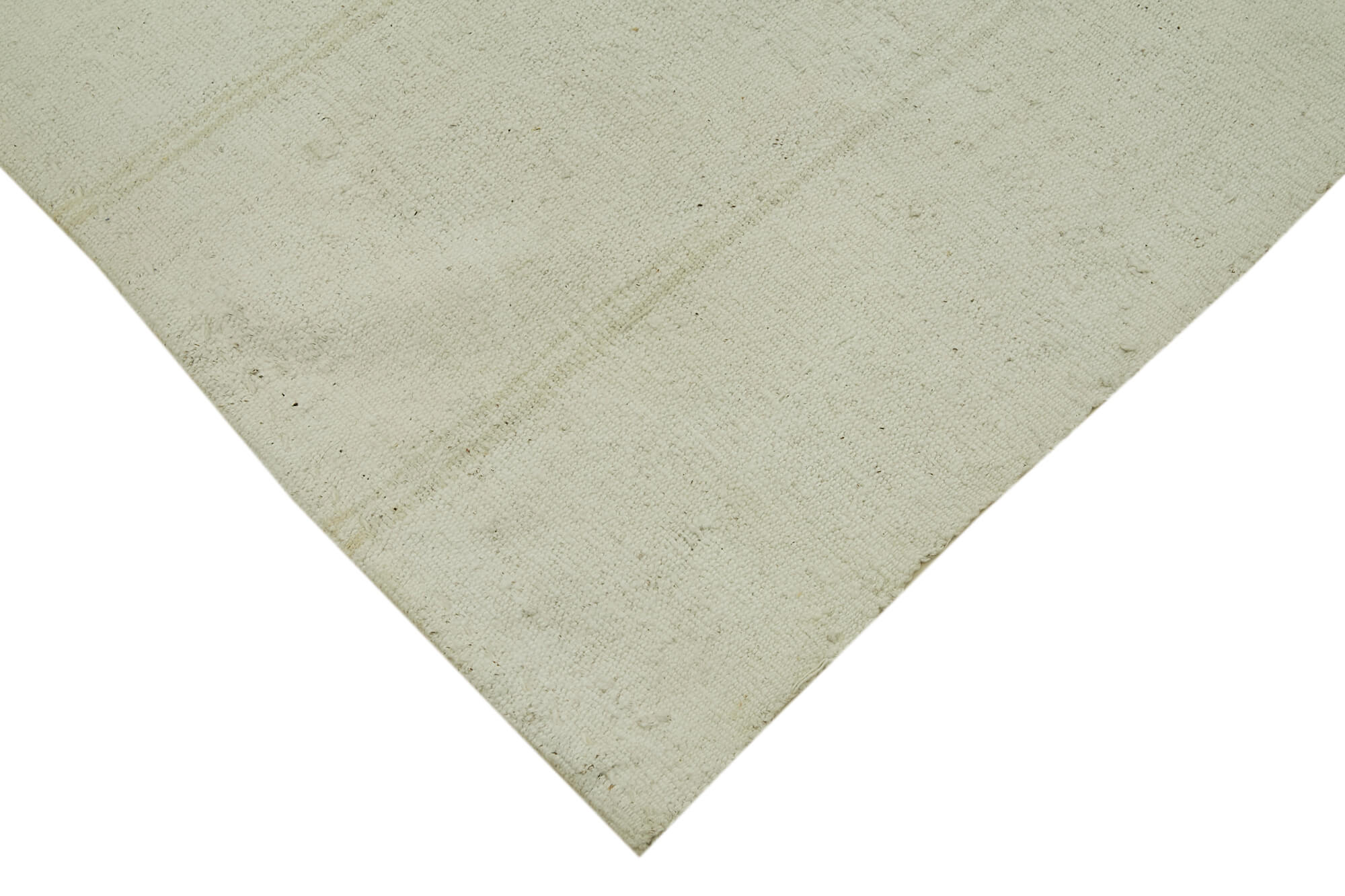 Kendir Bej Geometrik Hemp El Dokuma Halısı 114x293 Agacan