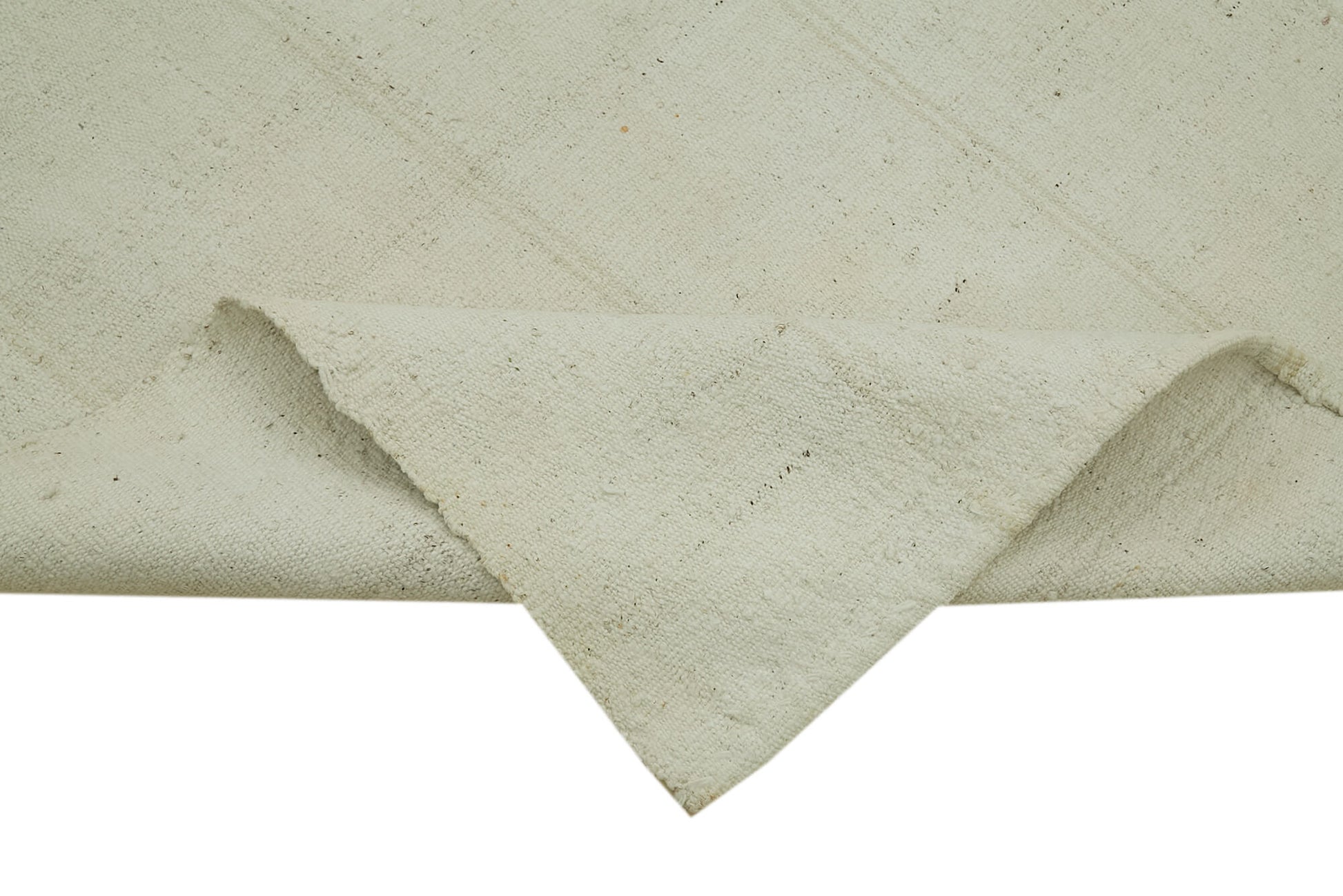 Kendir Bej Geometrik Hemp El Dokuma Halısı 114x293 Agacan