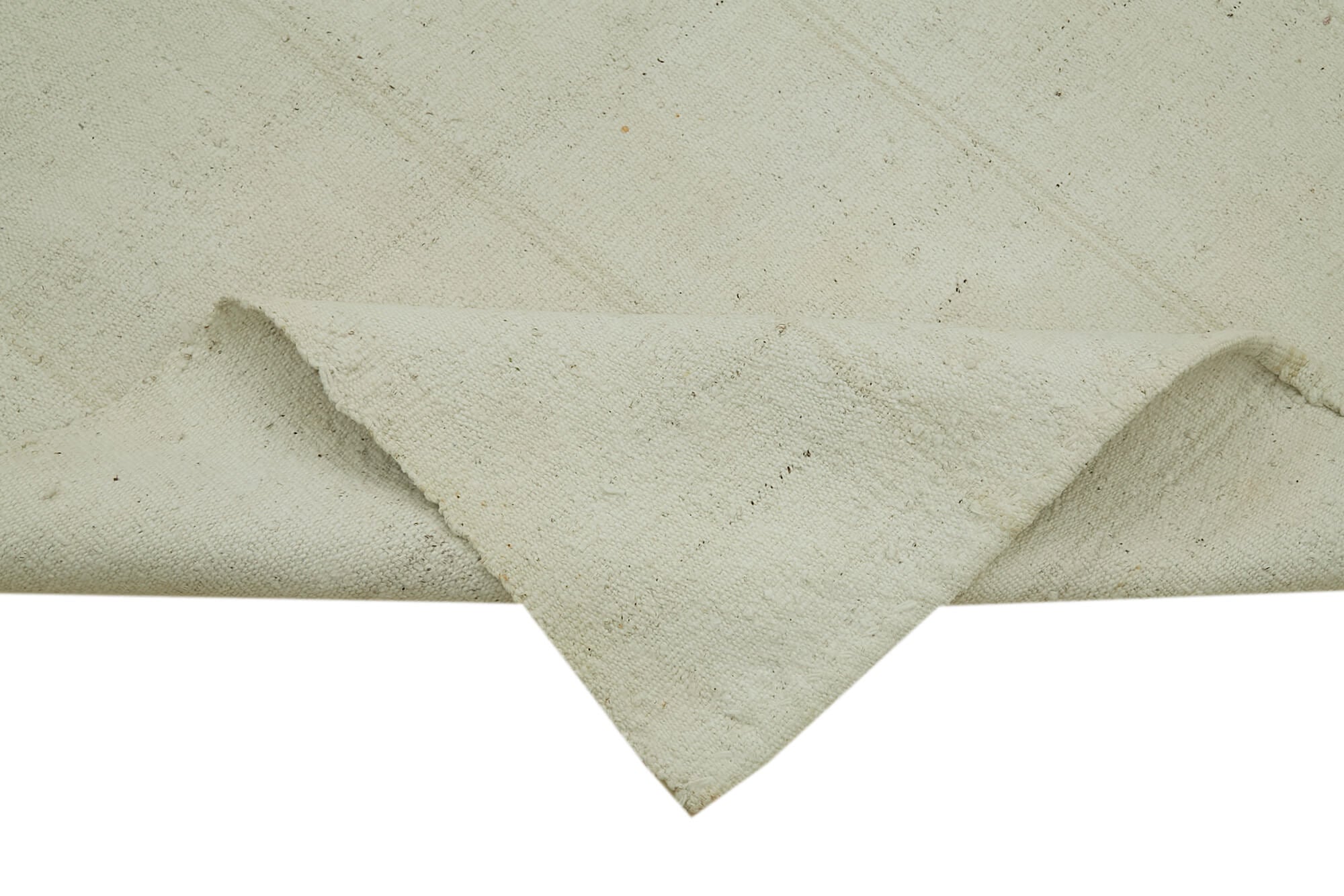 Kendir Bej Geometrik Hemp El Dokuma Halısı 114x293 Agacan