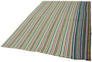 Kendir Beyaz Geometrik Hemp El Dokuma Halısı 168x253 Agacan