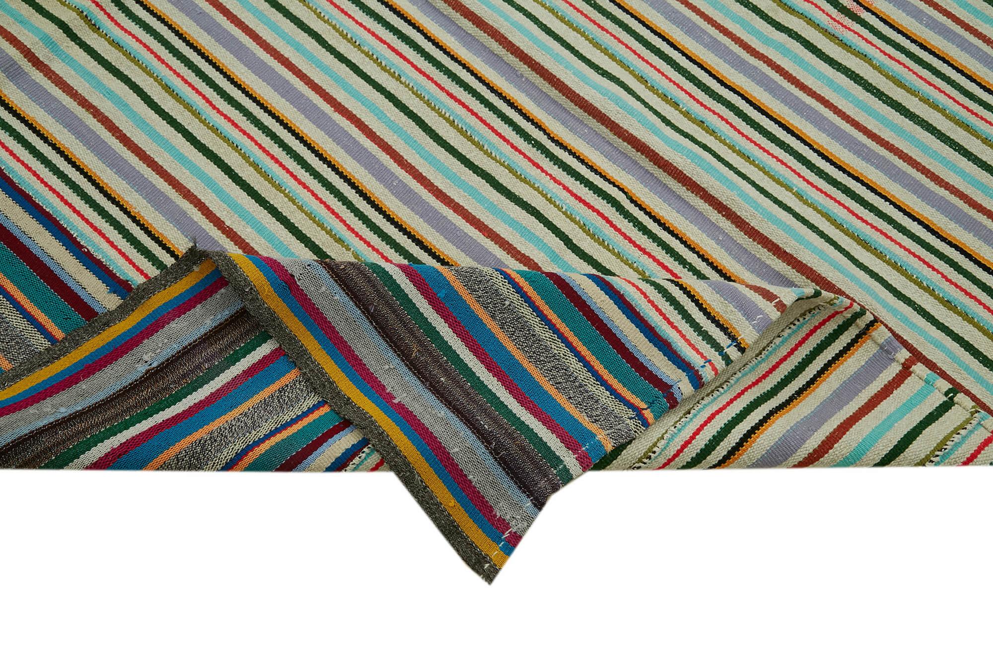 Kendir Beyaz Geometrik Hemp El Dokuma Halısı 168x253 Agacan