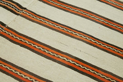 Kendir Beyaz Geometrik Hemp El Dokuma Halısı 185x347 Agacan