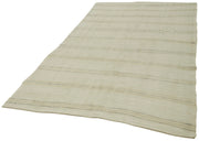 Kendir Bej Geometrik Hemp El Dokuma Halısı 180x280 Agacan