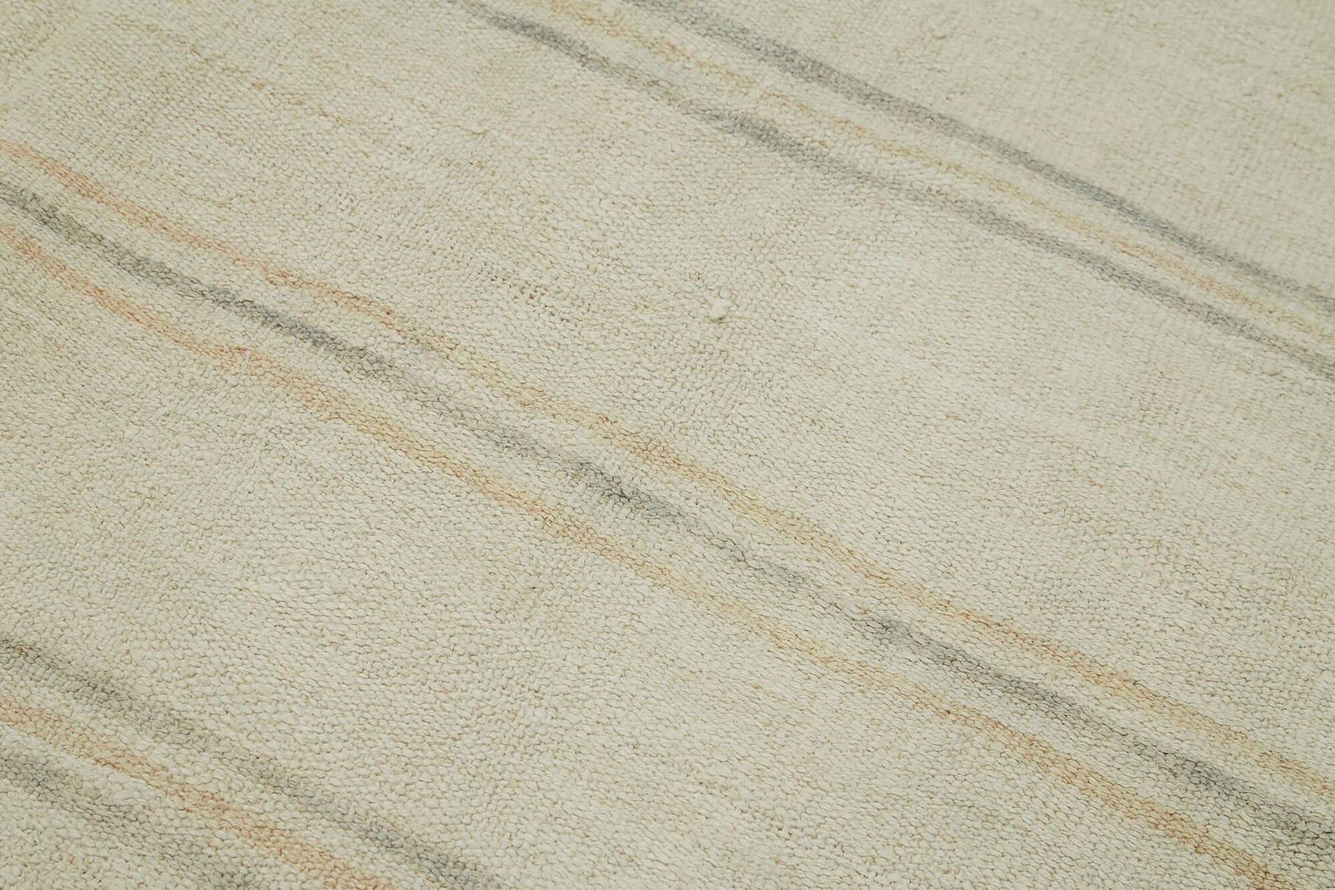 Kendir Bej Geometrik Hemp El Dokuma Halısı 180x280 Agacan