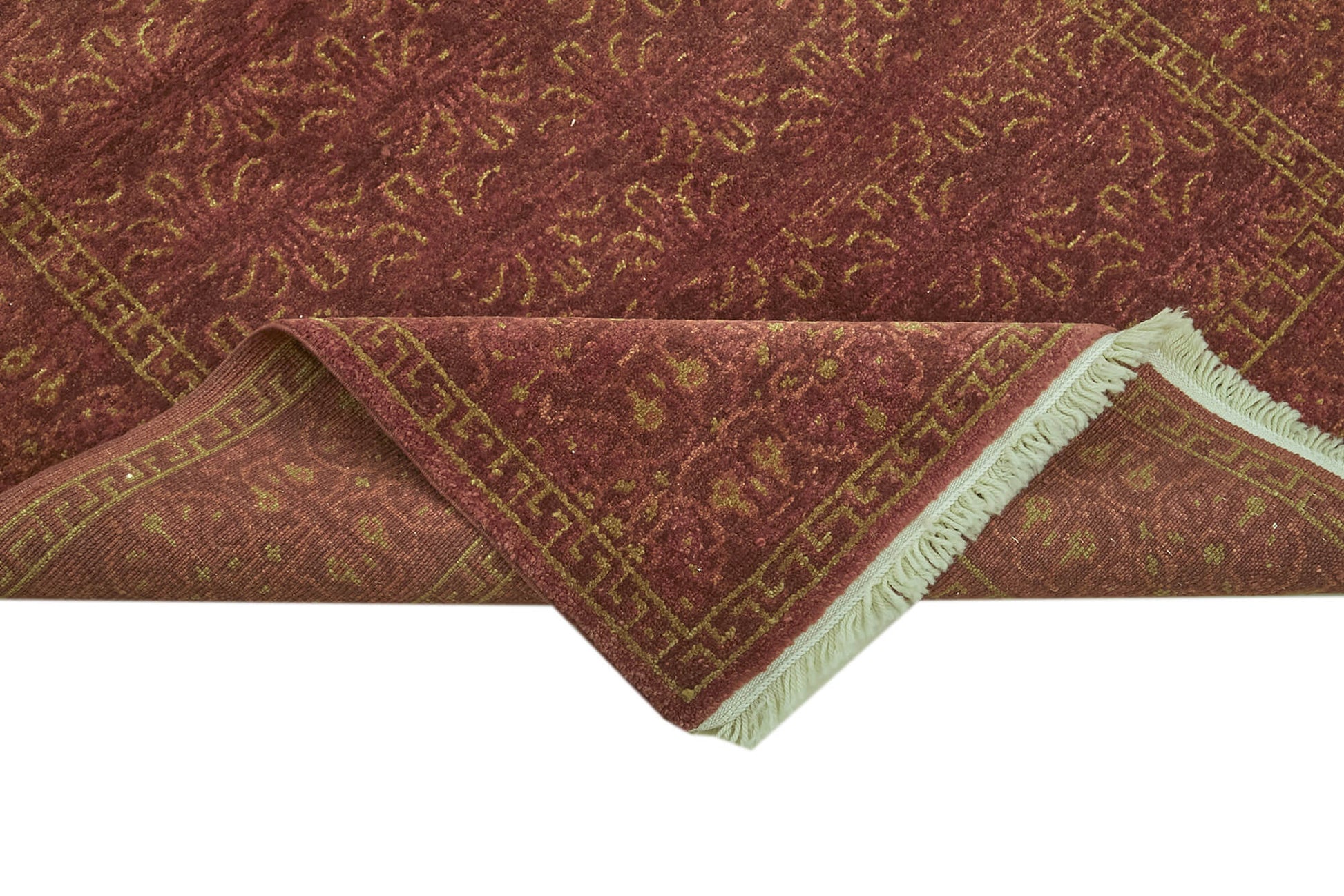 Tebriz Kırmızı Klasik Yün Pamuk El Dokuma Halısı 123x184 Agacan