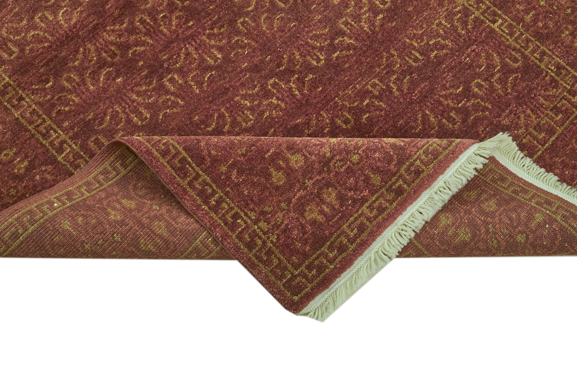 Tebriz Kırmızı Klasik Yün Pamuk El Dokuma Halısı 123x184 Agacan