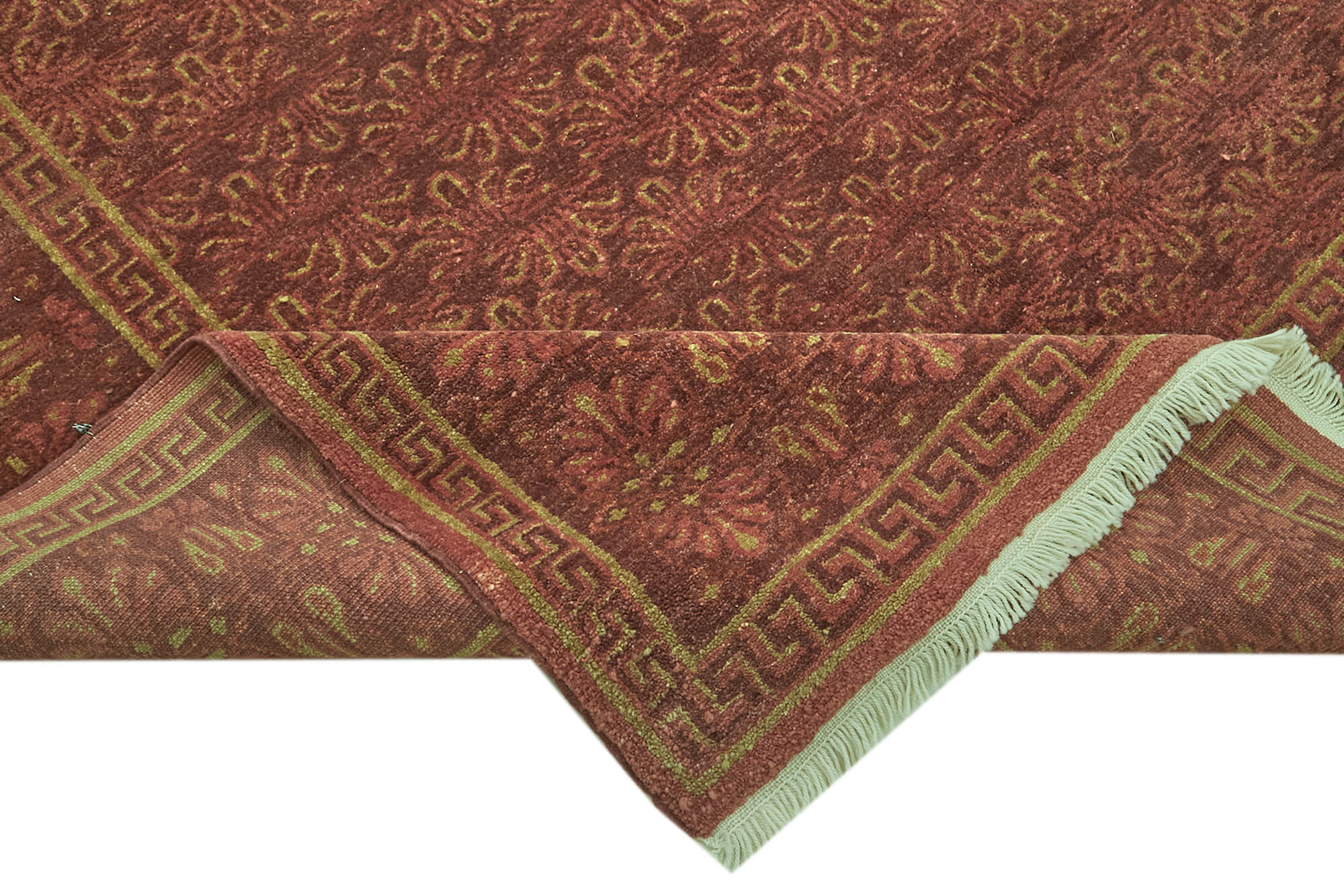 Tebriz Kırmızı Klasik Yün Pamuk El Dokuma Halısı 205x276 Agacan