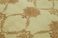 Tebriz Bej Klasik Yün Pamuk El Dokuma Halısı 203x308 Agacan