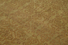 Tebriz Bej Klasik Yün Pamuk El Dokuma Halısı 187x255 Agacan