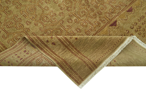 Tebriz Bej Klasik Yün Pamuk El Dokuma Halısı 187x255 Agacan