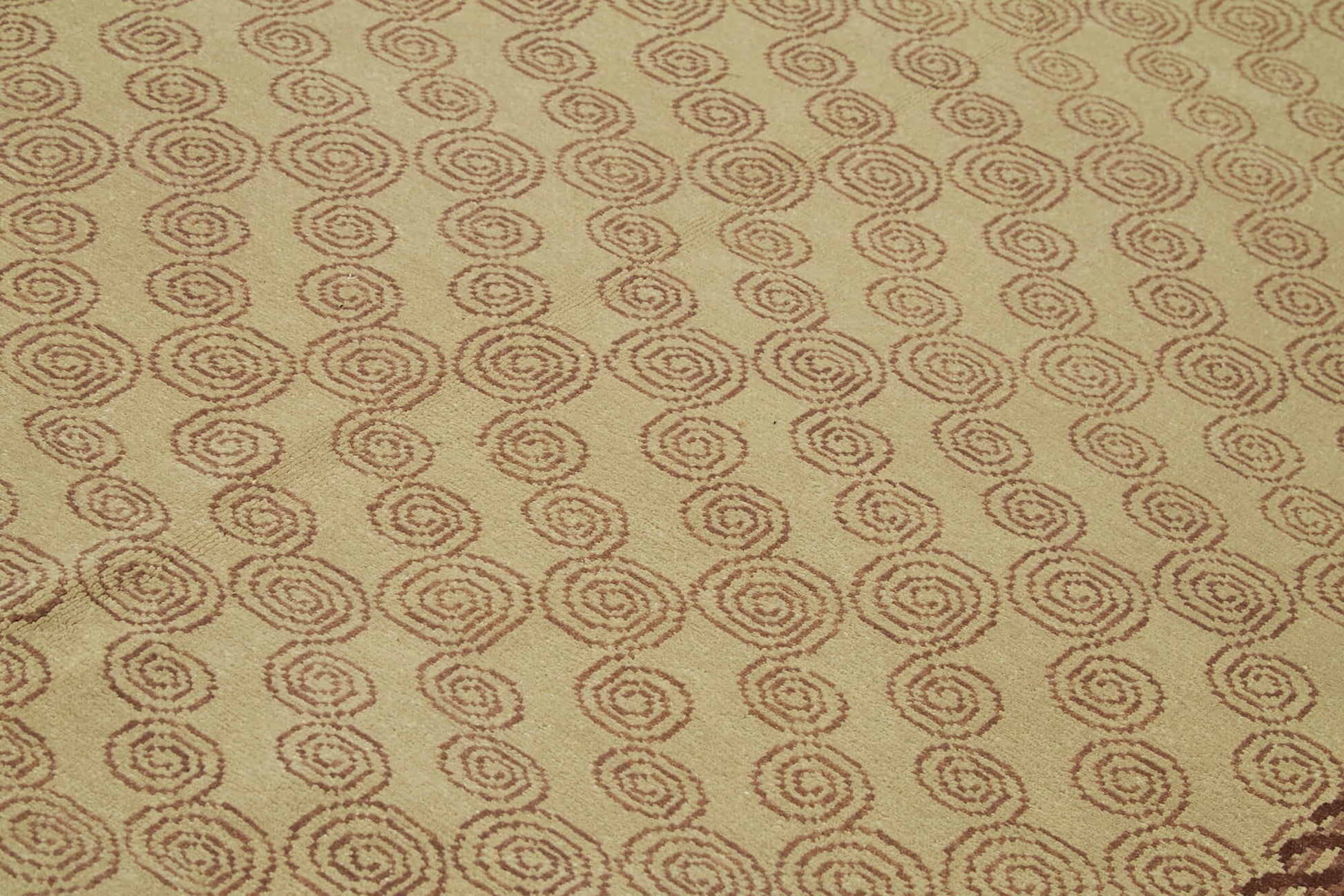 Tebriz Bej Klasik Yün Pamuk El Dokuma Halısı 202x283 Agacan