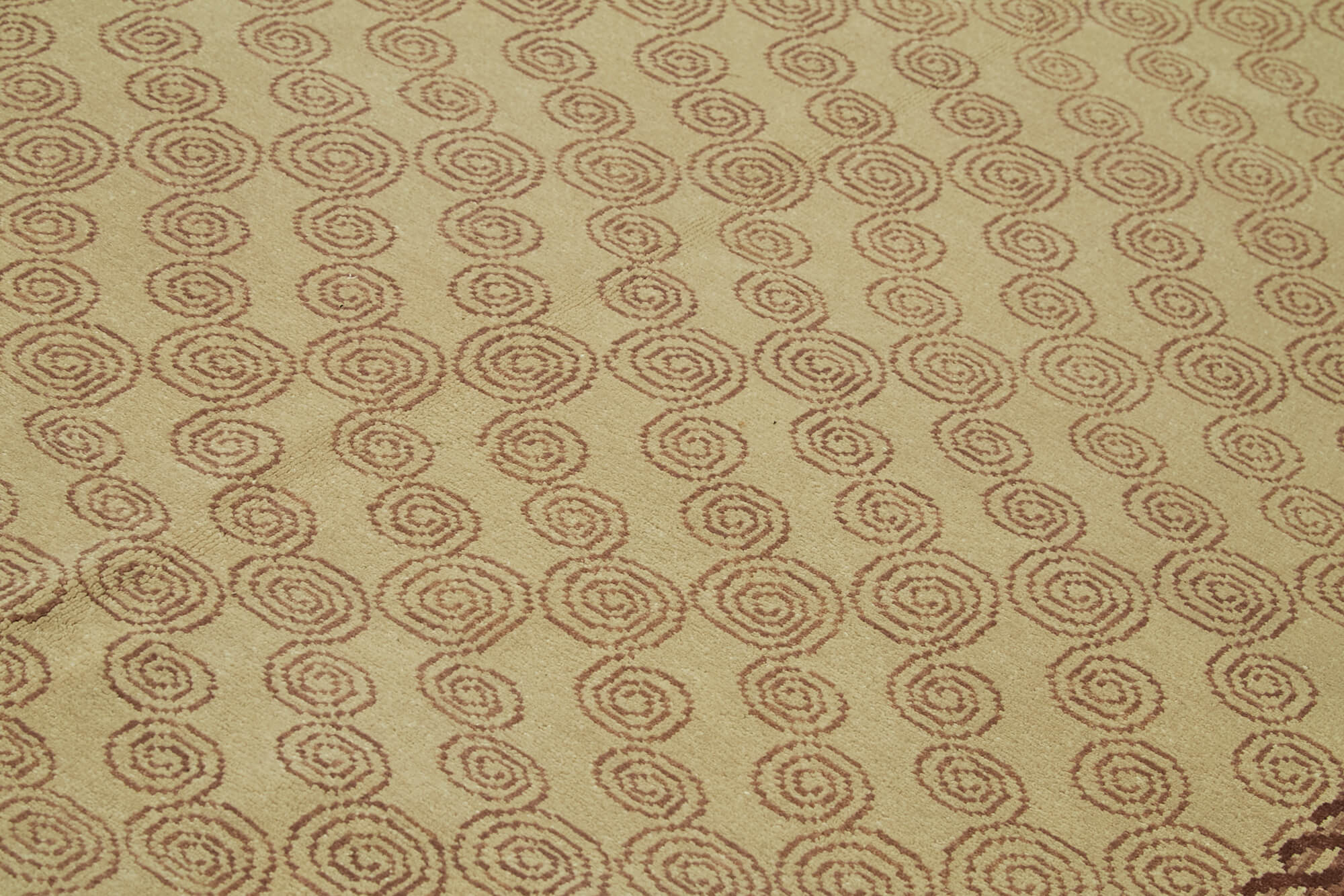 Tebriz Bej Klasik Yün Pamuk El Dokuma Halısı 202x283 Agacan