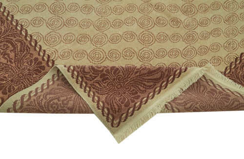 Tebriz Bej Klasik Yün Pamuk El Dokuma Halısı 202x283 Agacan