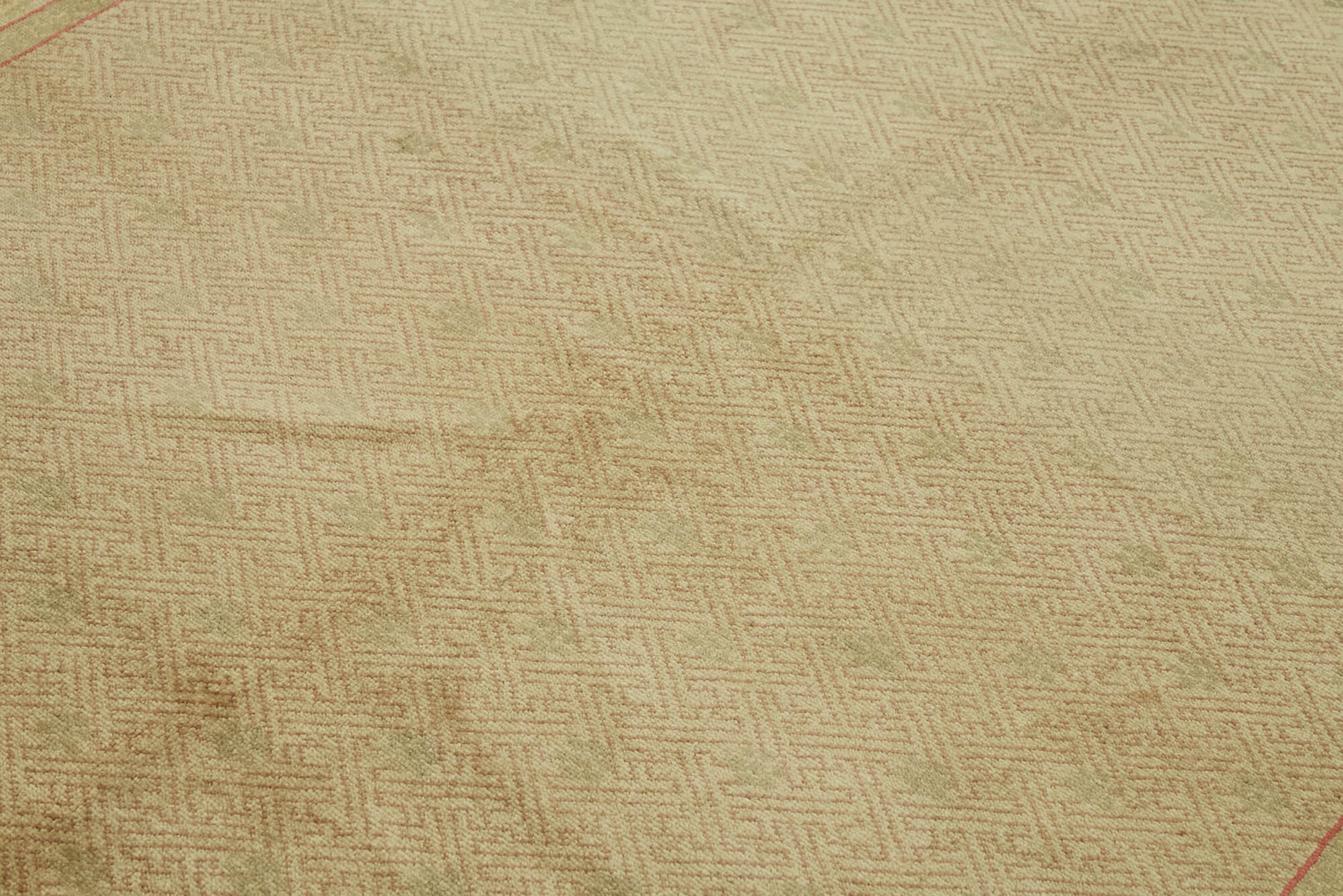 Tebriz Bej Klasik Yün Pamuk El Dokuma Halısı 210x262 Agacan