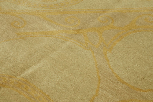 Tebriz Bej Klasik Yün Pamuk El Dokuma Halısı 206x278 Agacan