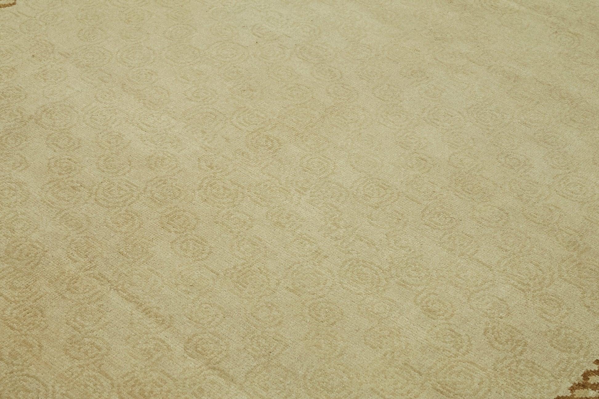 Tebriz Bej Klasik Yün Pamuk El Dokuma Halısı 208x313 Agacan