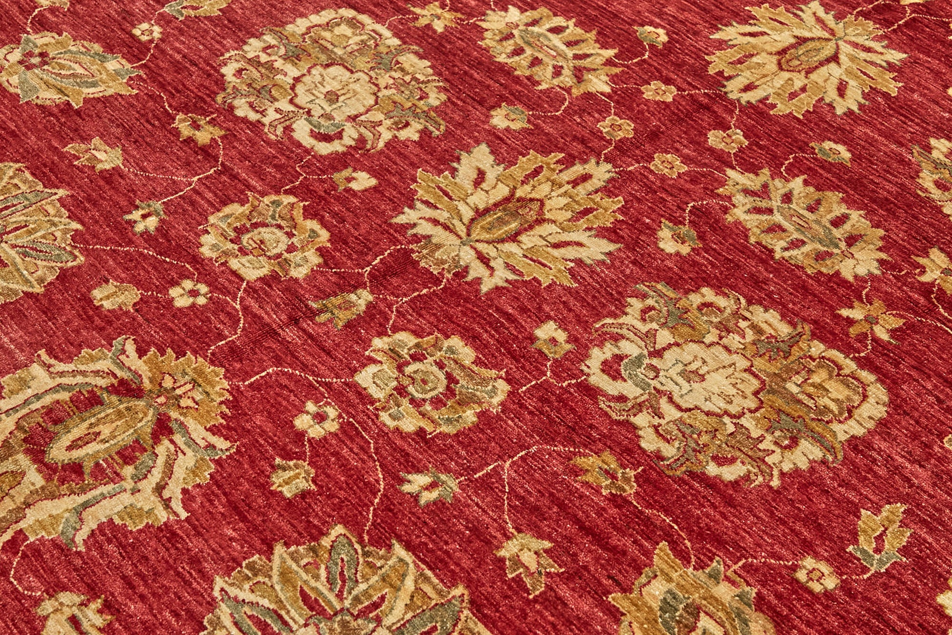 Tebriz Bej Klasik Yün Pamuk El Dokuma Halısı 246x298 Agacan