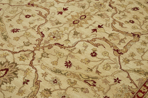 Tebriz Bej Klasik Yün Pamuk El Dokuma Halısı 246x317 Agacan