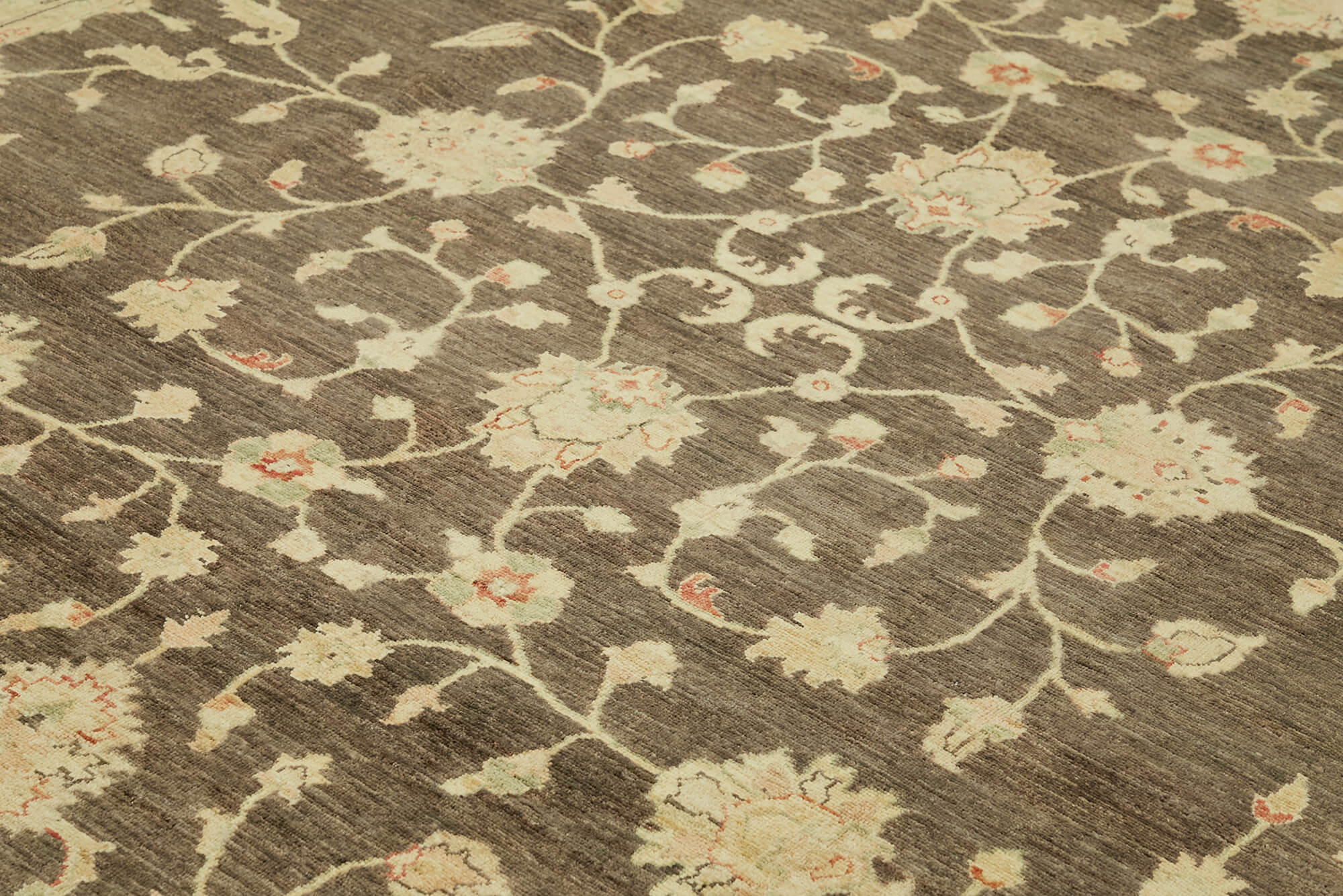 Tebriz Bej Klasik Yün Pamuk El Dokuma Halısı 270x350 Agacan