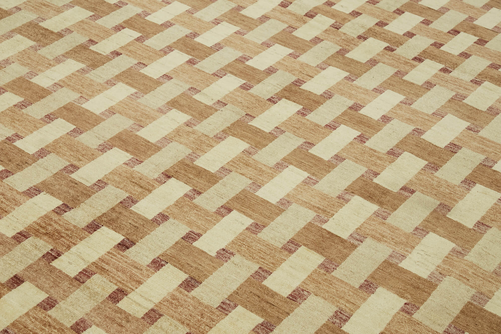 Tebriz Bej Klasik Yün Pamuk El Dokuma Halısı 263x356 Agacan