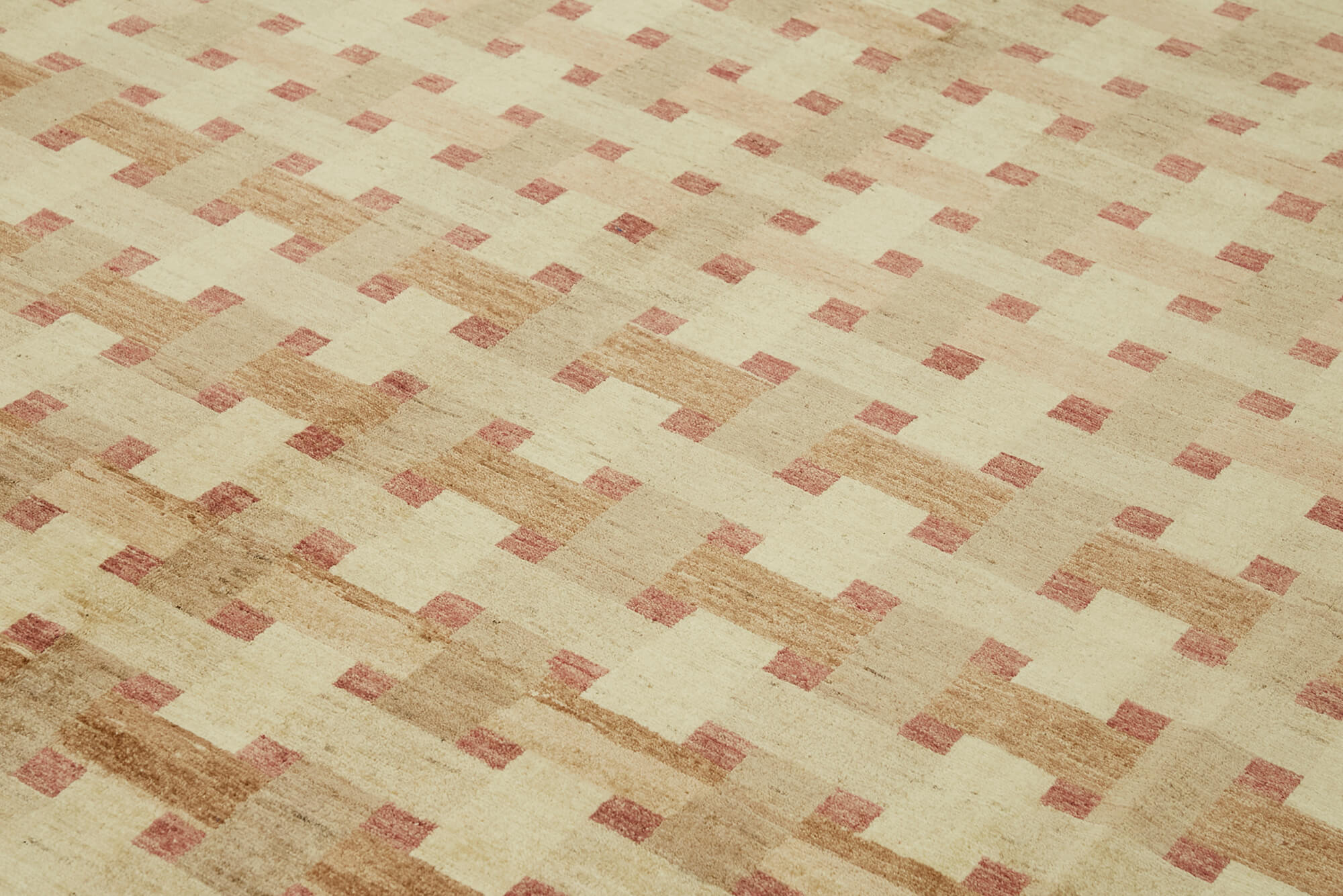 Tebriz Bej Klasik Yün Pamuk El Dokuma Halısı 274x352 Agacan