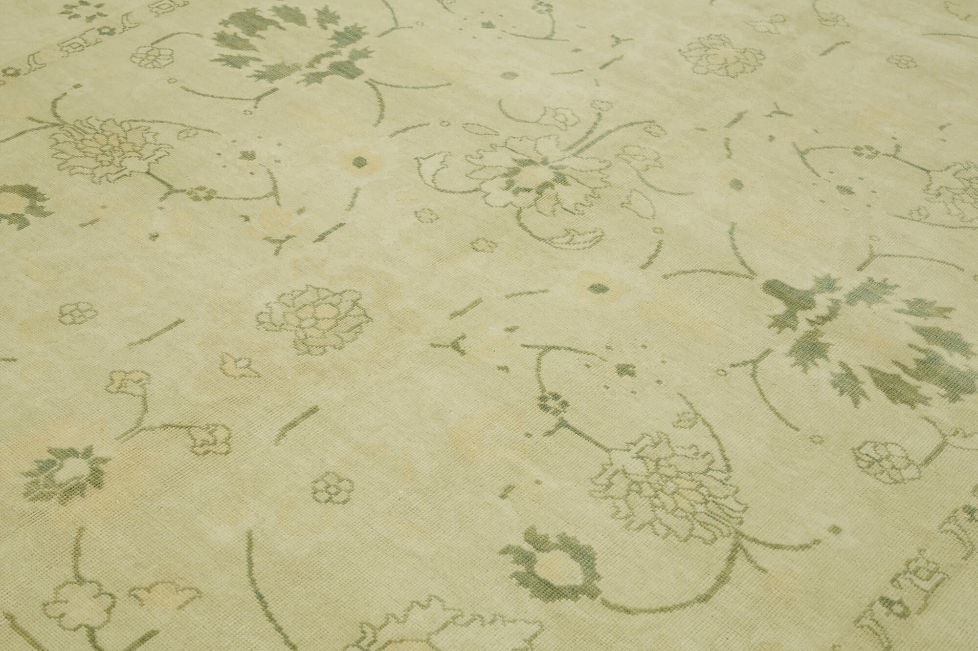 Tebriz Bej Klasik Yün Pamuk El Dokuma Halısı 256x312 Agacan