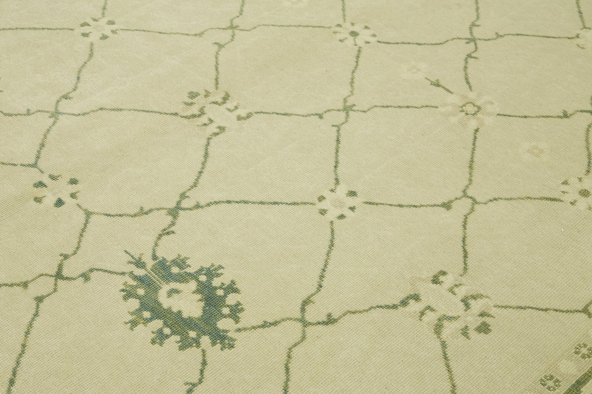 Tebriz Bej Klasik Yün Pamuk El Dokuma Halısı 246x300 Agacan