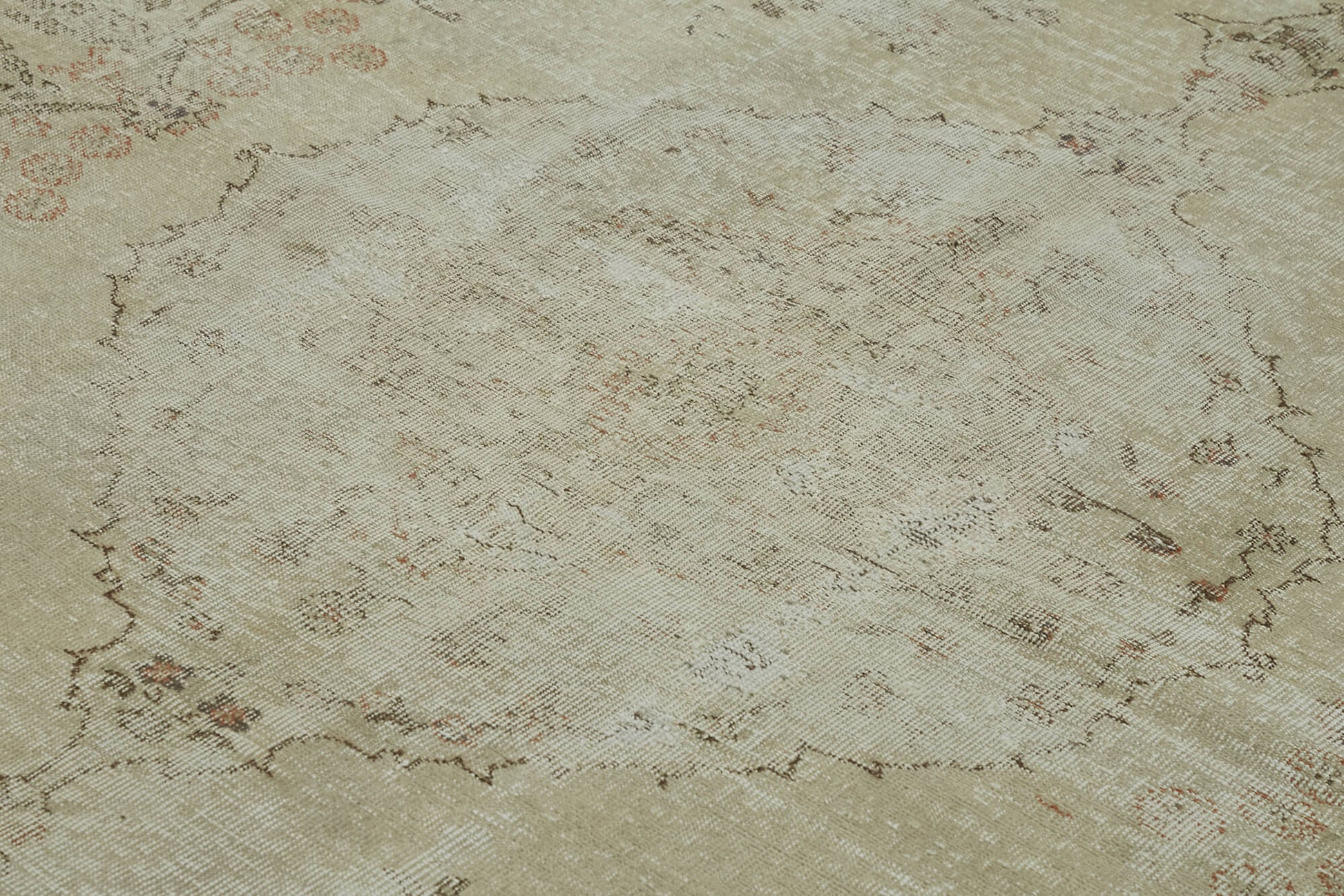 Persian Bej Klasik Yün Pamuk El Dokuma Halısı 262x361 Agacan