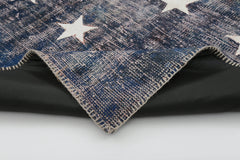 Flag Patchwork Kırmızı Figürlü Pamuk Yün El Dokuma Halısı 200x300 Agacan