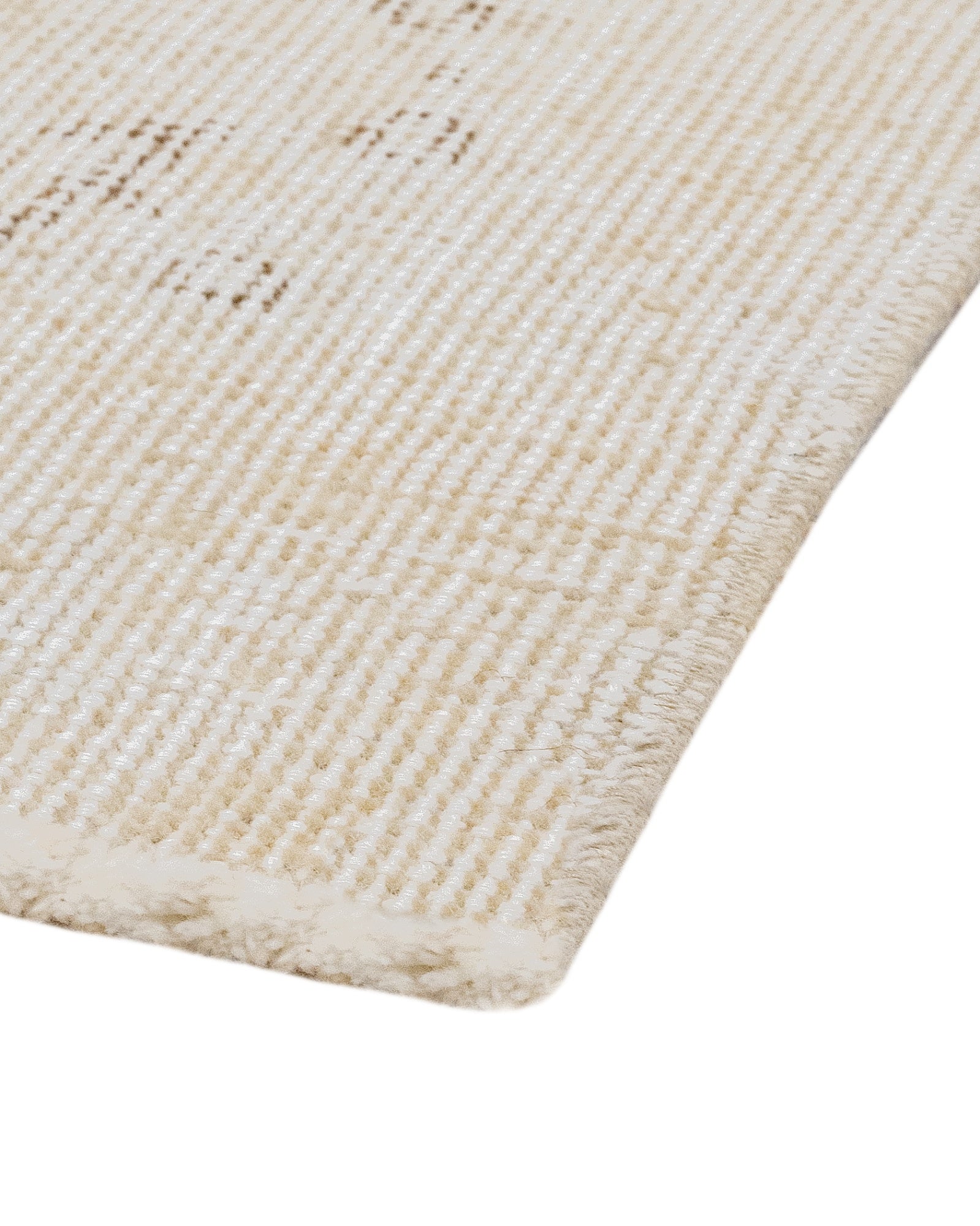 Vintage Krem Çiçekli Yün ve Pamuk El Dokuma Halı 167x260 Şark Halı