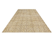 Vintage Kahverengi Eskitme Yün ve Pamuk El Dokuma Halı 168x272 Şark Halı