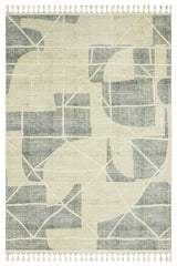 Cream Beige Modern Geometric Living Room Rug Geometric - Polyester