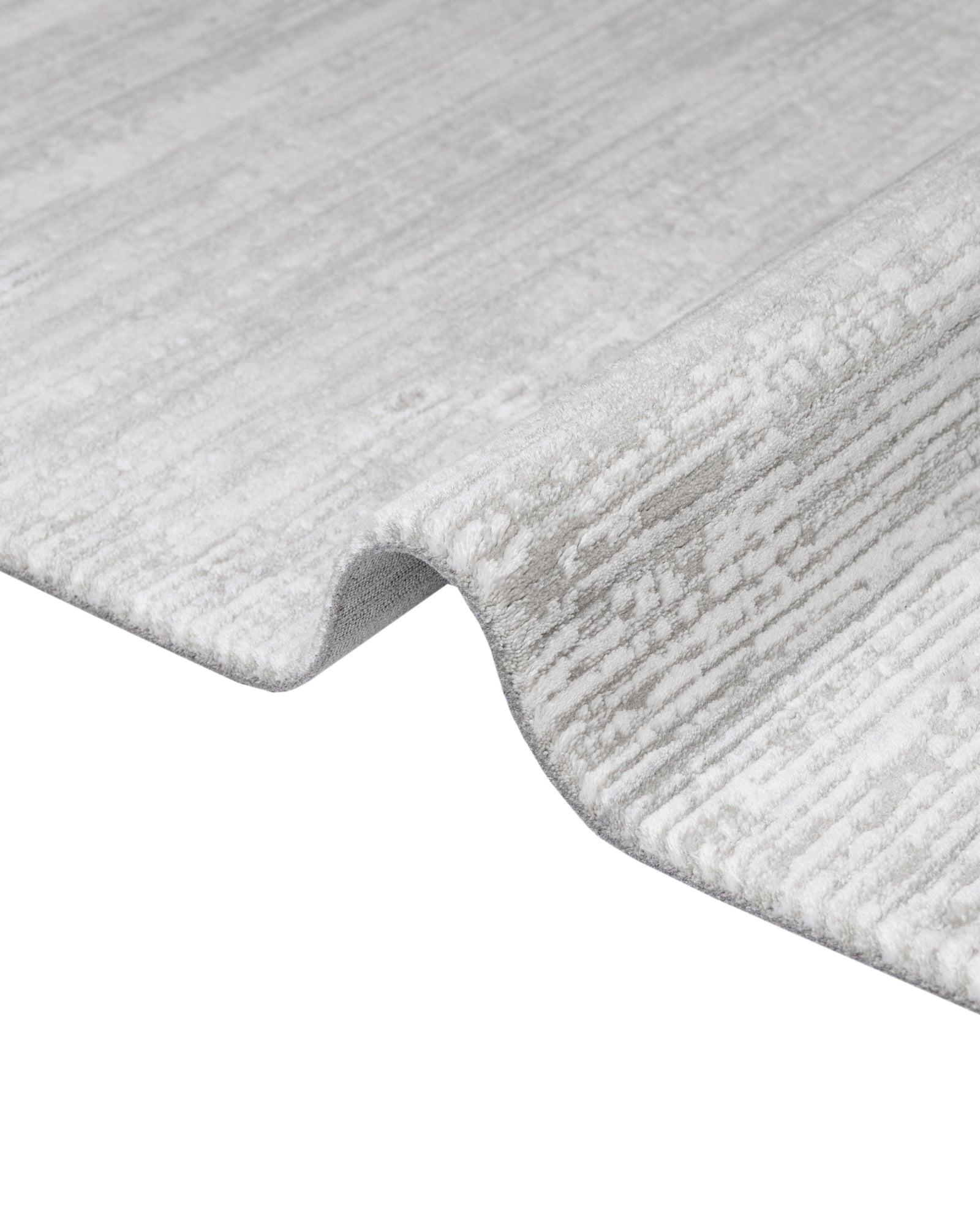 Bej Beyaz Abstract Dokulu Halı - Toz Vermez