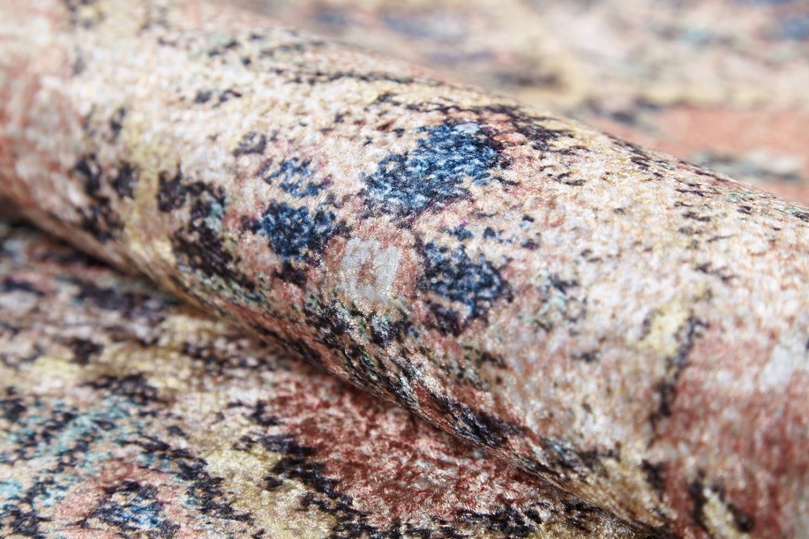 Bej Krem Dokulu Modern Halı - Yıkanabilir - Kaymaz Taban - Pati Dostu