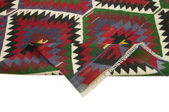 Anatolian Kilim Kırmızı Geometrik Pamuk Yün El Dokuma Halısı 149x274 - El Dokuma - HALI.NET