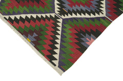 Anatolian Kilim Kırmızı Geometrik Pamuk Yün El Dokuma Halısı 149x274 - El Dokuma - HALI.NET