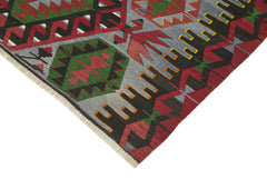 Anatolian Kilim Kırmızı Geometrik Pamuk Yün El Dokuma Halısı 161x290 - El Dokuma - HALI.NET