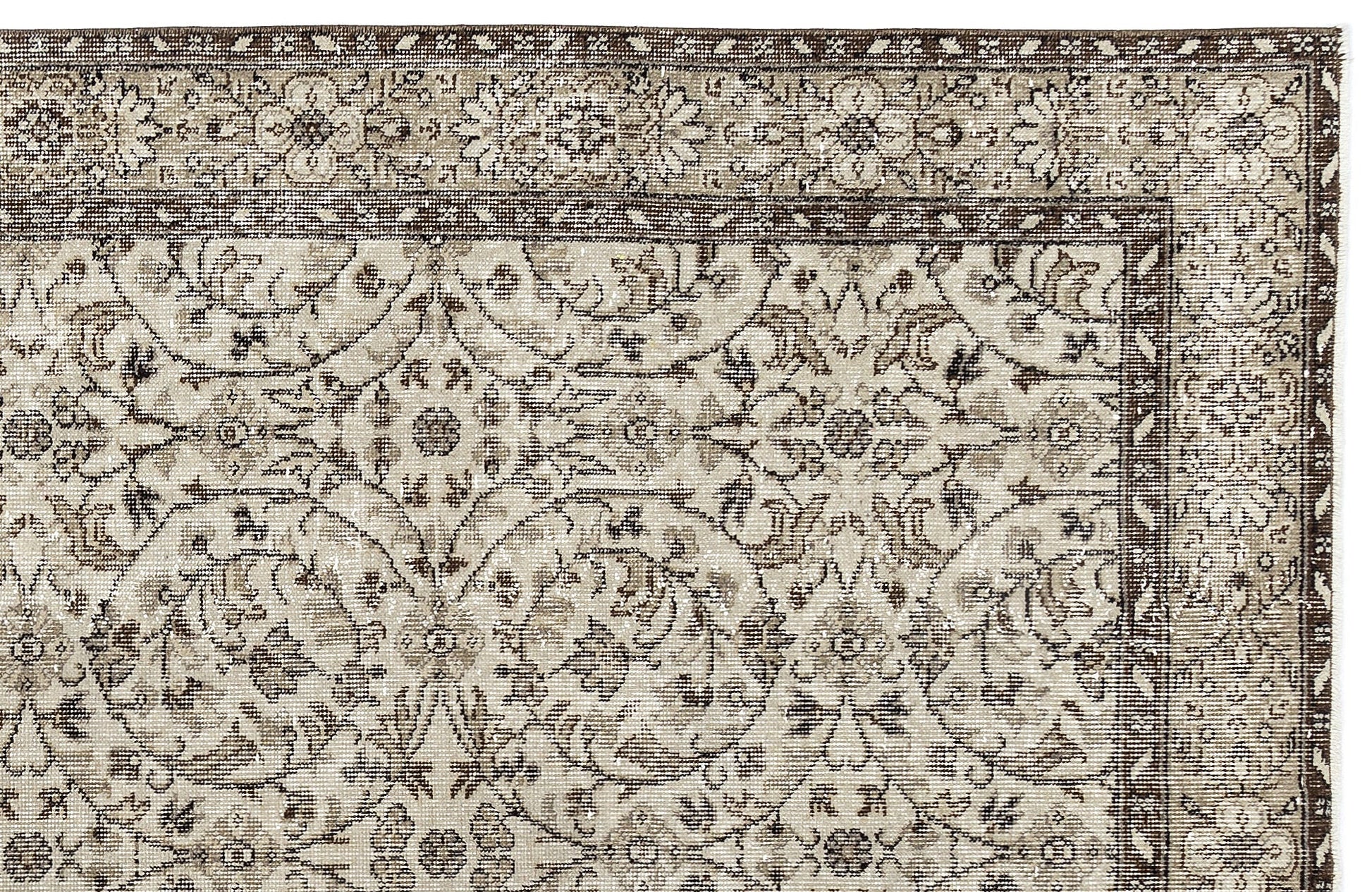 Atina 10061 Bej Eskitme Yün El Dokuma Halısı 162 x 277 - El Dokuma - HALI.NET