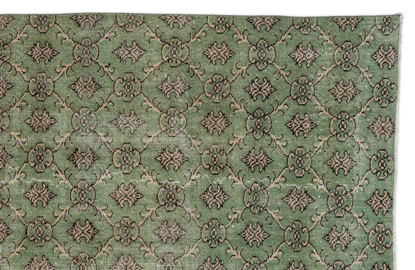 Bej Beyaz Anadolu Eskitme Geometrik Yün Halı 186x280 - Özel Seri