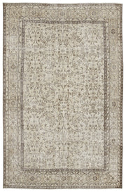 Atina 10269 Bej Eskitme Yün El Dokuma Halısı 192 x 287 - El Dokuma - HALI.NET