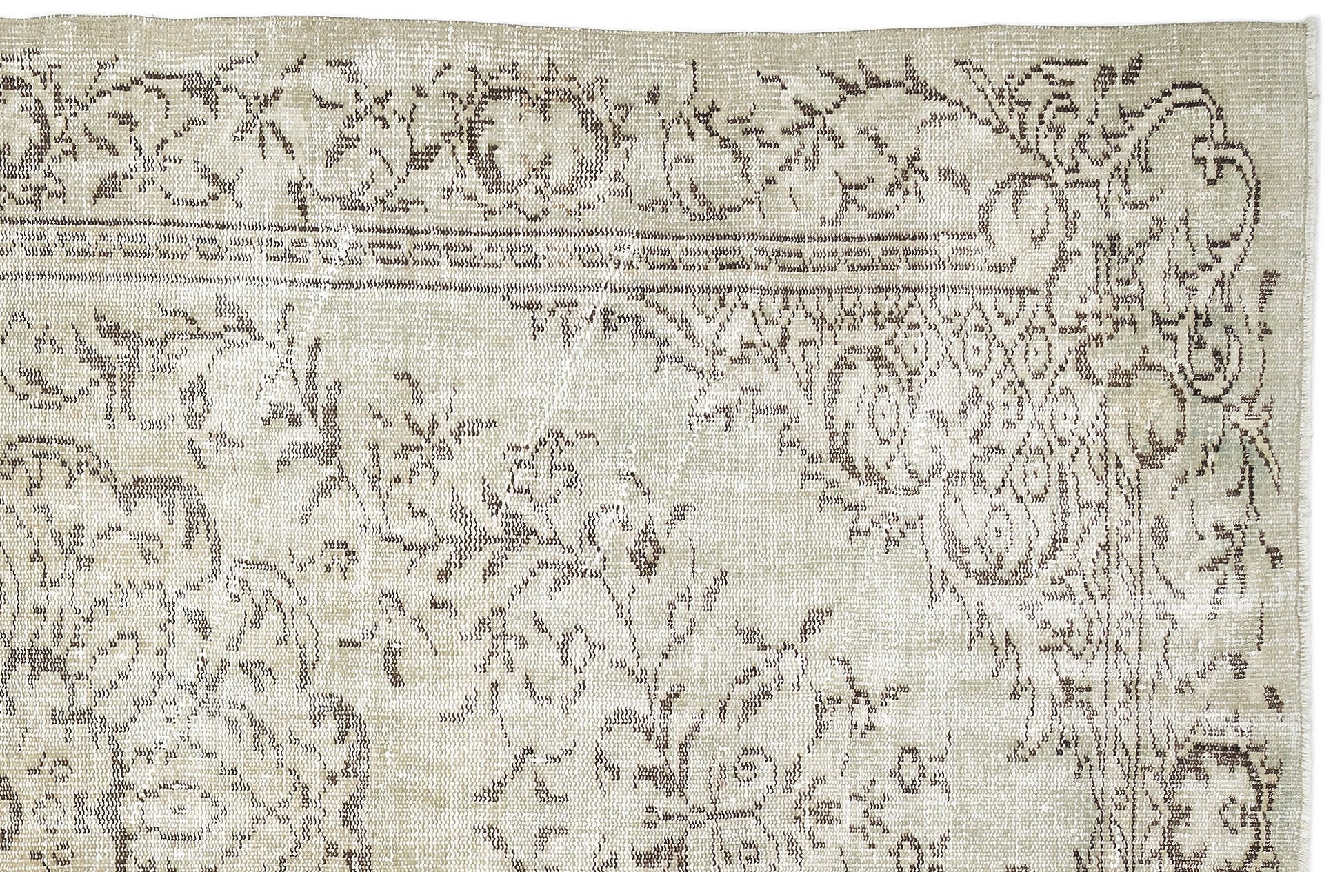 Atina 10616 Bej Eskitme Yün El Dokuma Halısı 168 x 285 - El Dokuma - HALI.NET