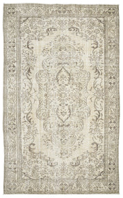 Atina 10640 Bej Eskitme Yün El Dokuma Halısı 182 x 294 - El Dokuma - HALI.NET