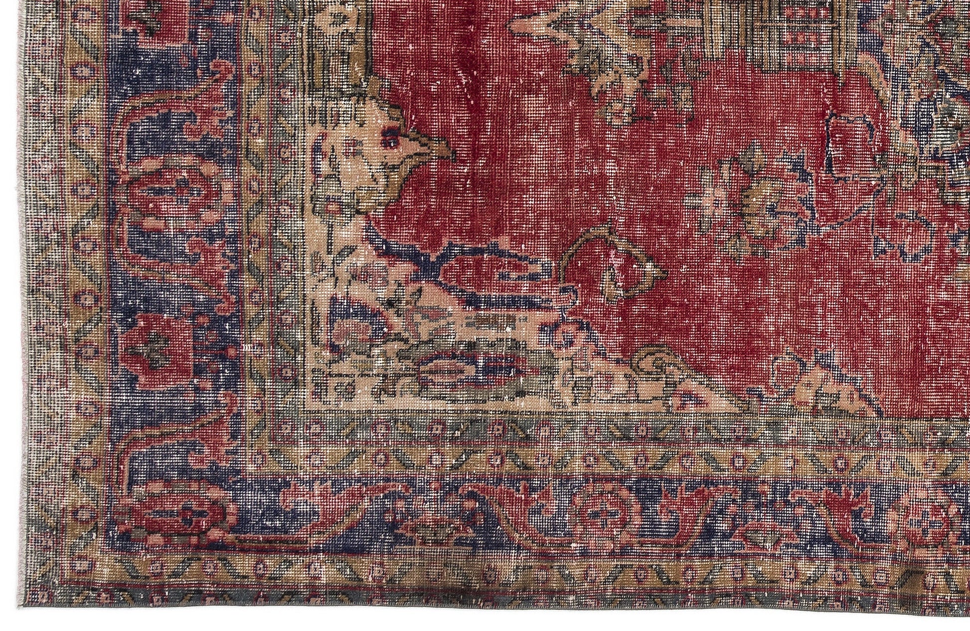 Atina 10767 Bej Eskitme Yün El Dokuma Halısı 173 x 292 - El Dokuma - HALI.NET