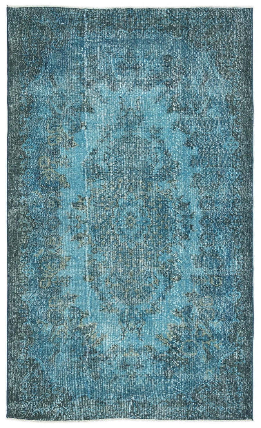 Antrasit Bej Eskitme Klasik Yün Halı 169x285