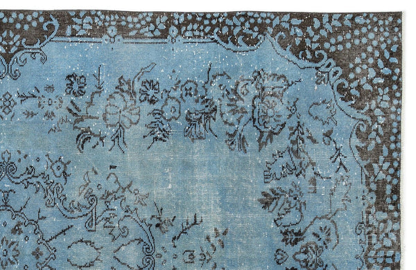 Gri Krem Eskitme Klasik Yün Halı 175x282