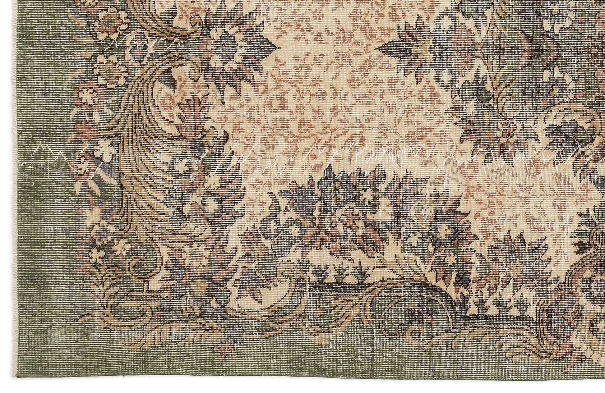 Atina 12269 Bej Eskitme Yün El Dokuma Halısı 168 x 290 - El Dokuma - HALI.NET