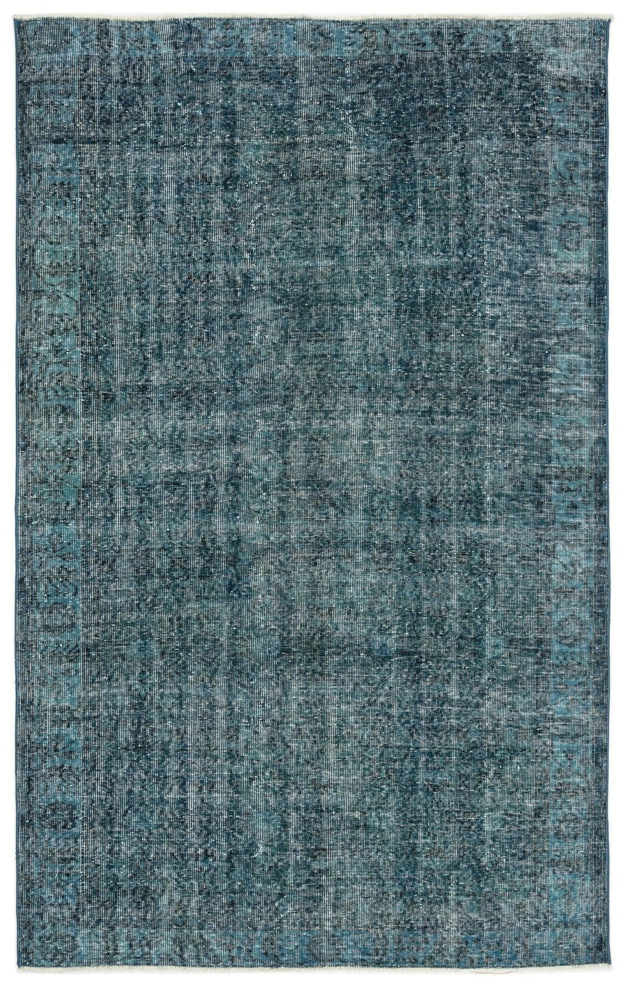 Beyaz Gri Bohem Eskitme Yün Halı 168x266