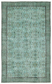 Bej Gri Bohem Eskitme Yün Halı 180x293