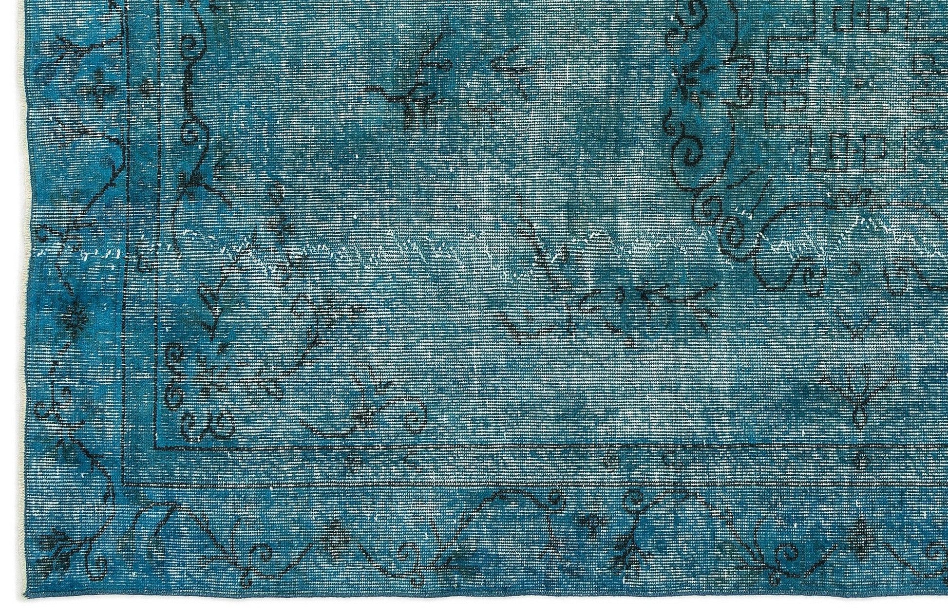 Antrasit Beyaz Bohem Eskitme Yün Halı 158x263